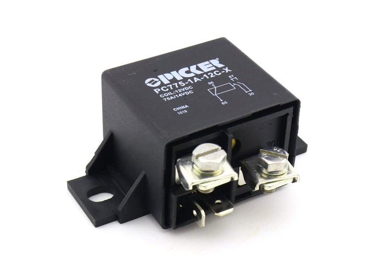 PICKER PC775-1A-12C-X | 75 Amp 12 VDC Automotive High Current Power Relay, SPST-NO 12VDC Coil with Bifurcated Contacts | Cross TE V23232-D0001-X001 & Bosch 332002168 - Image 1